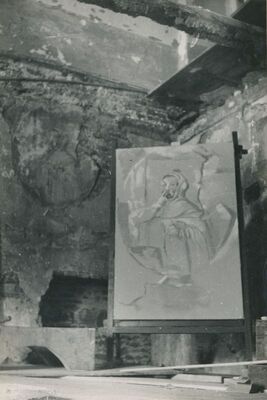 Lepoglava - Samostan pavlina, freska u medaljonu