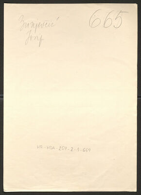 Bunjevčić, Josip, 3.8.1898. Policijski karton