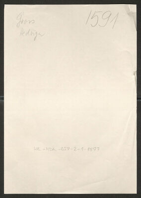 Gross, Hedviga, 21.7.1907. Policijski karton