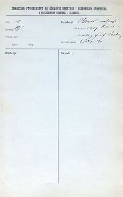 Bović (Gvozd) - vađenje rimskog kamena, nalog prof. Szabo