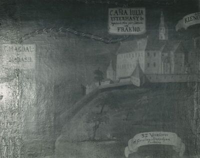 Trakošćan - slika genealogije obitelji Drašković, detalj