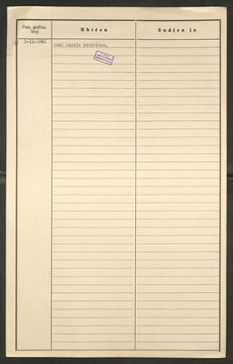 Valentinić, Katarina, 17.7.1910. Policijski karton