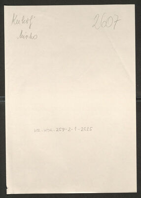 Kukolj, Mirko, 12.3.1912. Policijski karton