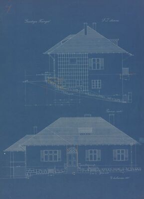 Vila Frangeš, pročelja