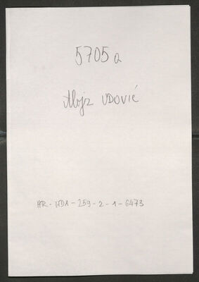 Udović, Alojz, 10.6.1925. Policijski karton