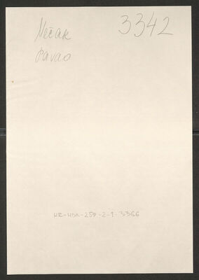 Nečak, Pavao, 18.2.1905. Policijski karton