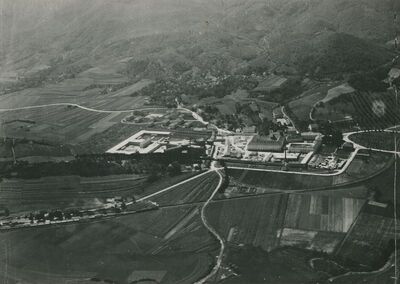 Lepoglava - Avionski snimak nekadašnjeg pavlinskog samostana i crkve