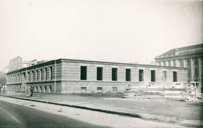 Zagreb (Marulićev trg) - Geografski institut u izgradnji